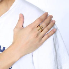 Charger l'image dans la galerie, Bague croix de vie égyptienne - le comptoir des croix