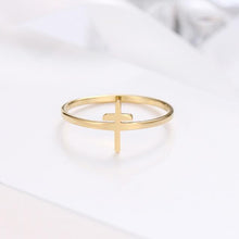 Charger l'image dans la galerie, Bague avec croix chrétienne - le comptoir des croix
