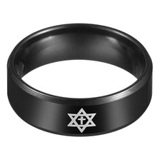 Charger l'image dans la galerie, bague étoile de David avec croix - le comptoir des croix