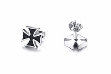 Charger l'image dans la galerie, Boucles d'oreilles croix templiers - le comptoir des croix