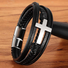Charger l'image dans la galerie, Bracelet croix argent homme - le comptoir des croix