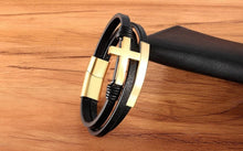 Charger l'image dans la galerie, Bracelet croix horizontale or - le comptoir des croix