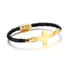 Charger l'image dans la galerie, Bracelet croix chrétienne or femme - le comptoir des croix