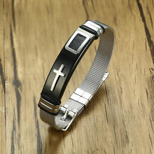 Charger l'image dans la galerie, Bracelet croix chrétienne homme - le comptoir des croix