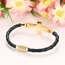 Charger l'image dans la galerie, Bracelet croix chrétienne or femme - le comptoir des croix