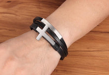 Charger l'image dans la galerie, Bracelet croix horizontale argent - le comptoir des croix