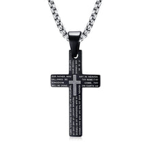 Charger l'image dans la galerie, Collier avec pendentif croix chrétienne noire - le comptoir des croix