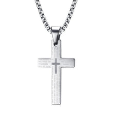 Charger l'image dans la galerie, Collier avec pendentif croix chrétienne argent - le comptoir des croix