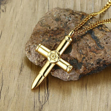 Charger l'image dans la galerie, collier croix balles - le comptoir des croix