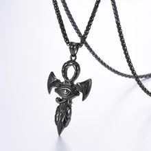 Charger l'image dans la galerie, Collier croix de vie œil Horus - le comptoir des croix