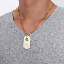 Charger l'image dans la galerie, collier avec pendentif croix de vie - le comptoir des croix
