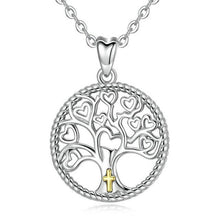Charger l'image dans la galerie, Collier arbre de vie avec croix - le comptoir des croix