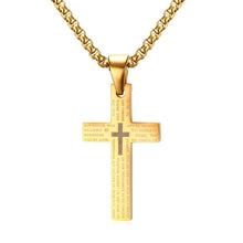 Charger l'image dans la galerie, Collier avec pendentif croix chrétienne or - le comptoir des croix