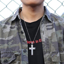 Charger l'image dans la galerie, Collier croix catholique argent - le comptoir des croix