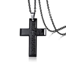 Charger l'image dans la galerie, Collier croix catholique noire - le comptoir des croix