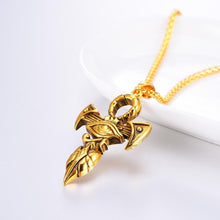 Charger l'image dans la galerie, collier croix de vie ailes œil d'Horus or - le comptoir des croix
