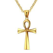 Charger l'image dans la galerie, Collier croix de vie or - le comptoir des croix