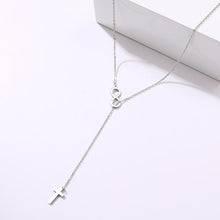 Charger l'image dans la galerie, Collier croix et symbole de l'infinité - le comptoir des croix