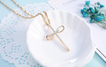 Charger l'image dans la galerie, Collier croix nœud papillon - le comptoir des croix