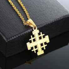 Charger l'image dans la galerie, Collier croix de Jérusalem - le comptoir des croix