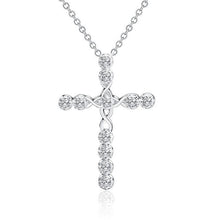 Charger l'image dans la galerie, Collier croix princesse diamant - le comptoir des croix