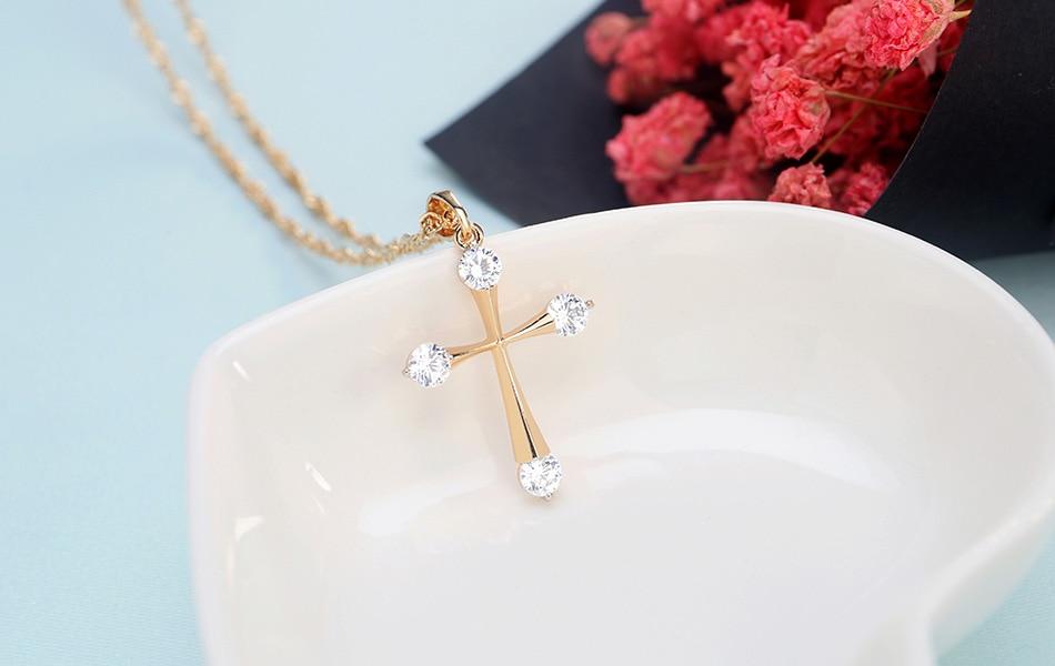 Hiphop – collier doré en zircon cubique pour hommes et femmes, rose Hiphop – collier doré en zircon cubique pour hommes et femmes, rose