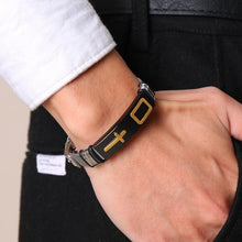 Charger l'image dans la galerie, Bracelet croix chrétienne homme - le comptoir des croix