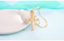 Charger l'image dans la galerie, collier croix avec coeur - le comptoir des croix