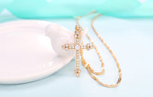 Charger l'image dans la galerie, Collier croix bourgeons - le comptoir des croix