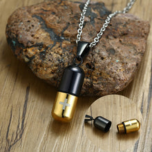 Charger l'image dans la galerie, collier croix pilule - le comptoir des croix