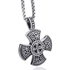 pendentif croix templiers argent avec nœuds celtique - le comptoir des croix