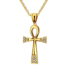 Charger l&#39;image dans la galerie, collier croix de vie diamant - le comptoir des croix
