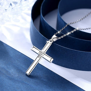 Collier croix chrétienne argent femme - le comptoir des croix