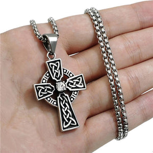 collier croix celtique diamant - le comptoir des croix