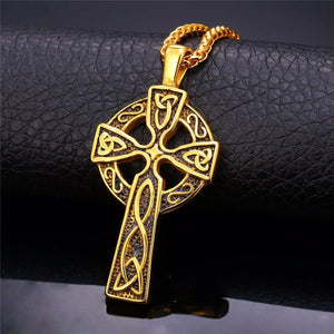 collier croix celtique or - le comptoir des croix