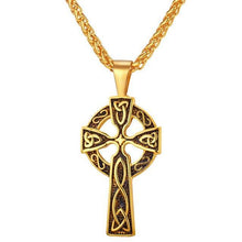 Charger l&#39;image dans la galerie, collier croix celtique or - le comptoir des croix
