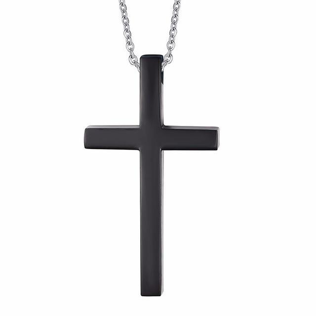 Collier croix chrétienne noire - le comptoir des croix