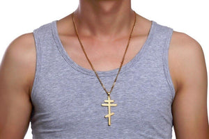 Collier croix orthodoxe - le comptoir des croix