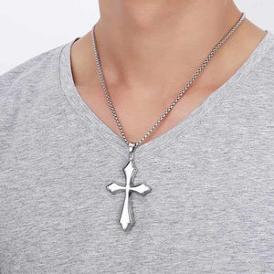 Collier croix catholique - le comptoir des croix