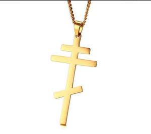 Collier croix orthodoxe - le comptoir des croix