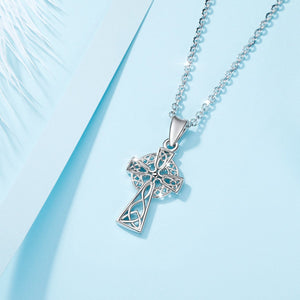 collier avec pendentif croix celtique argent - le comptoir des croix