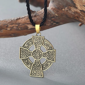 Collier croix celtique bronze antique - le comptoir des croix