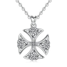 Charger l&#39;image dans la galerie, collier pendentif croix de malte celtique - le comptoir des croix
