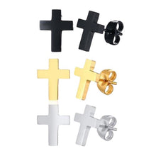 Charger l&#39;image dans la galerie, Boucles d&#39;oreilles croix chrétienne - le comptoir des croix
